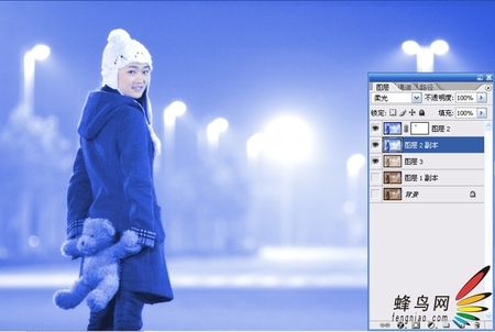 网友讲解作品蓝色精灵的调整方法