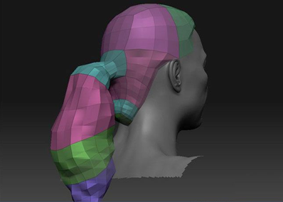 ZBrush头发雕刻,zbrush头发教程,zbrush头发制作