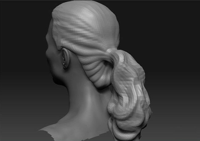 ZBrush头发雕刻,zbrush头发教程,zbrush头发制作