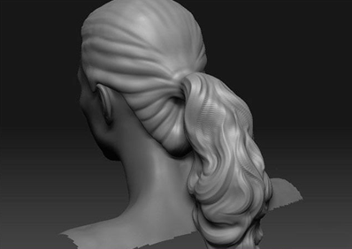 ZBrush头发雕刻,zbrush头发教程,zbrush头发制作