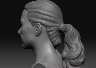 ZBrush头发雕刻,zbrush头发教程,zbrush头发制作