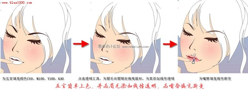 CorelDraw绘制漂亮的矢量MM教程