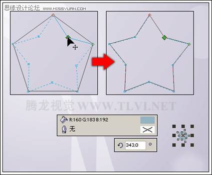 使用CorelDRAW绘制多边形和方形,破洛洛