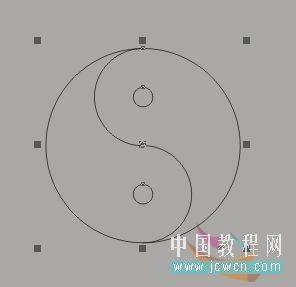 CDR绘制太极图形 全福编程网网 CDR教程