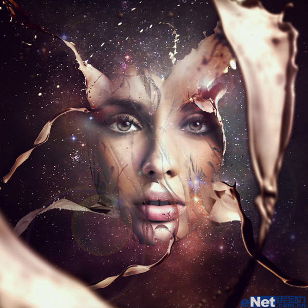 PS制作抽象的星际人像效果    全福编程网