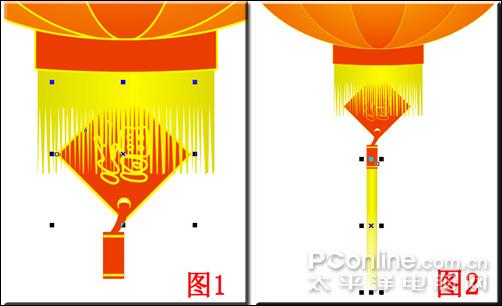 CorelDRAWX4教程：打造牛年元宵节招贴(9)