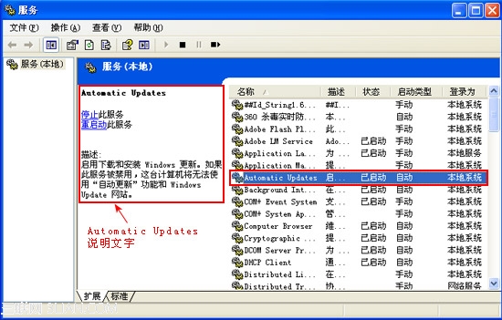 选择Automatic Updates