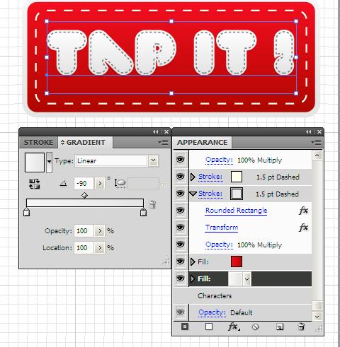 Illustrator制作图片按钮重复使用的样式效果教程