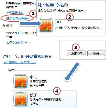 Win 7自带家长控制: 戒除网瘾防沉迷 