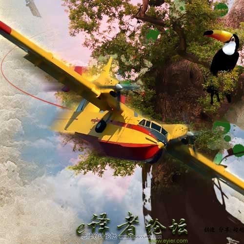 Photoshop合成魔幻虚构的绘画场景,PS教程,思缘教程网