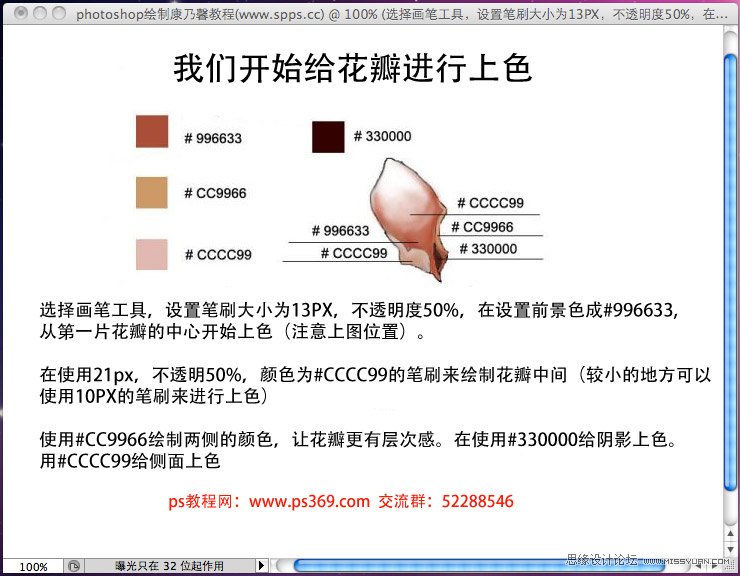 Photoshop绘制母亲节康乃馨教程,PS教程,思缘教程网