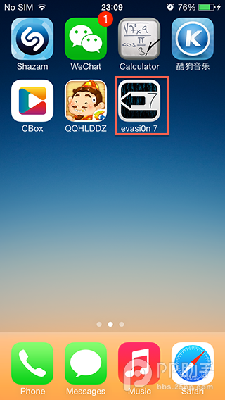 Mac版ios7.x完美越狱工具Evasi0n v1.0图文越狱教程 