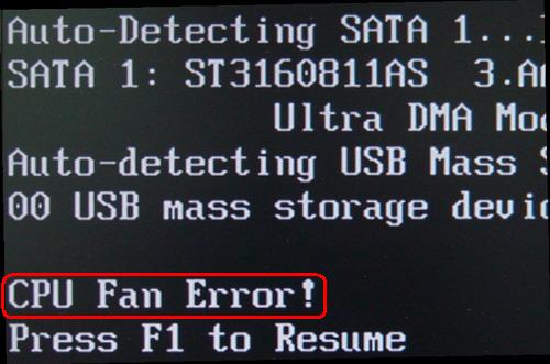 电脑开机屏幕出现“CPU fan error”怎么办 全福编程网