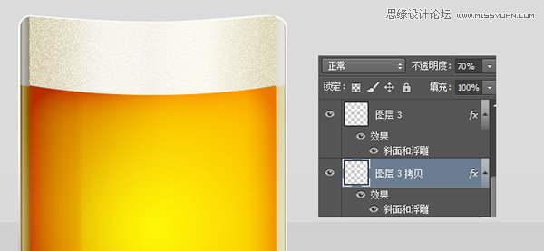 Photoshop绘制冰爽的啤酒和啤酒杯教程,PS教程,思缘教程网