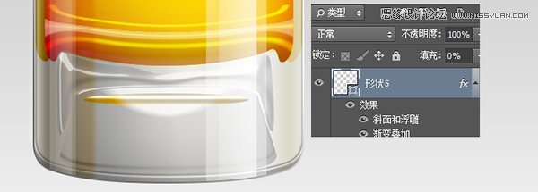 Photoshop绘制冰爽的啤酒和啤酒杯教程,PS教程,思缘教程网