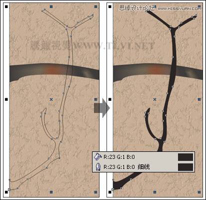 CorelDRAW教程之画中国风梅雀图教程,全福编程网