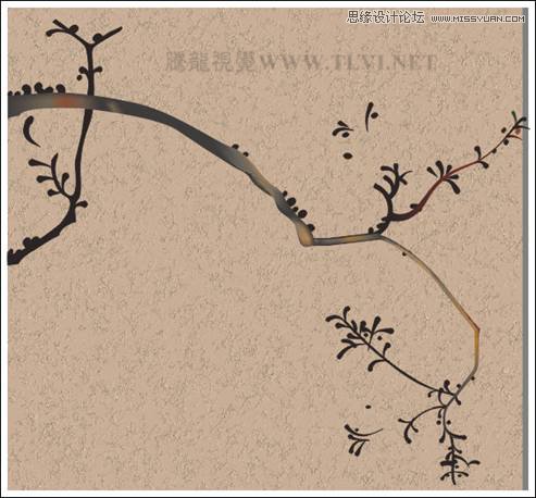 CorelDRAW教程之画中国风梅雀图教程,全福编程网