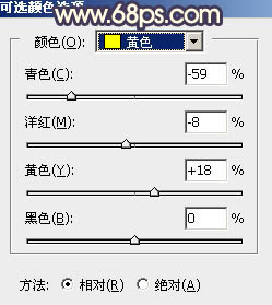 用PS调出唯美金黄色晚霞人物照片效果