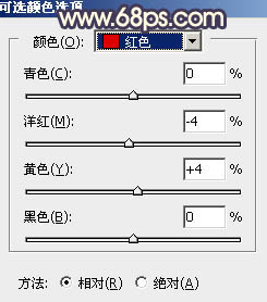 用PS调出唯美金黄色晚霞人物照片效果