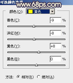 用PS调出唯美金黄色晚霞人物照片效果