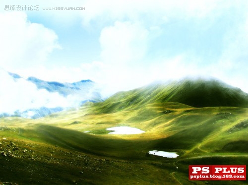 Photoshop打造风景照清晰和梦幻烟雾效果,PS教程,思缘教程网