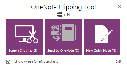 OneNote 2013 Clipping Tool