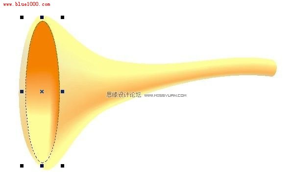 CorelDraw教程：用网格工具画个可爱卡通唢呐