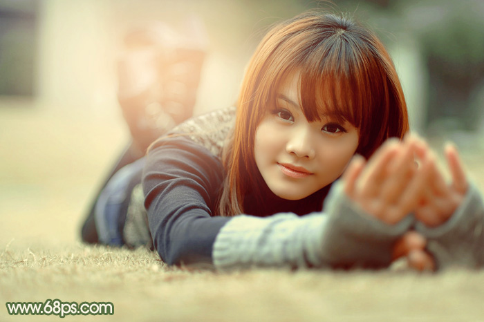 Photoshop给外景图片加上唯美的暖色逆光 全福编程网