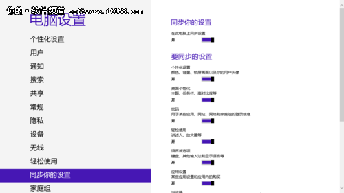 Windows 8账户同步你的设置应用详解