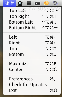 OS X 中实现 Aero Snap 效果的小工具 Shift it 全福编程网