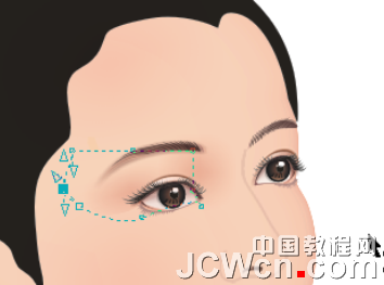 CorelDRAW鼠绘教程：绘制著名词人李清照肖像_全福编程网教程网