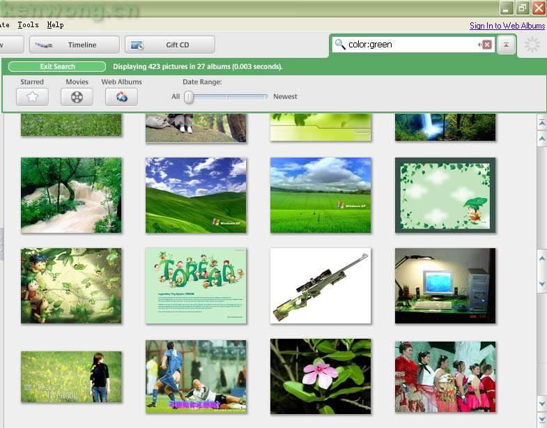 Picasa2.5 beta的按色彩搜索功能 全福编程网