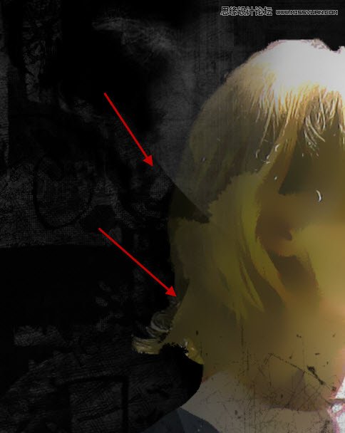Photoshop创意合成碎片装饰的人像海报教程,PS教程,素材中国