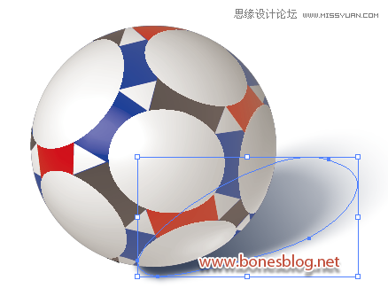 Illustrator绘制超酷的世界杯足球教程,PS教程,思缘教程网