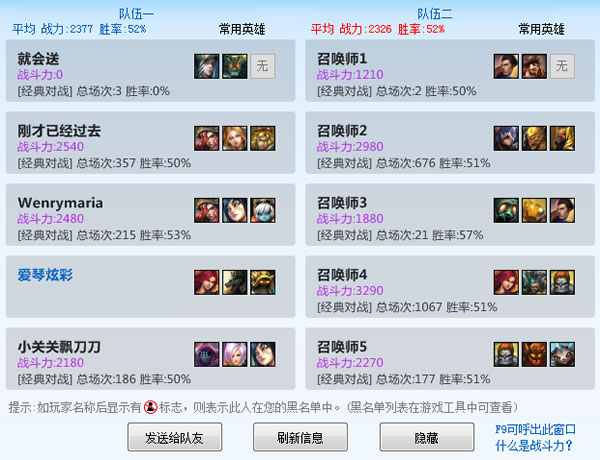 LOL战斗力查询