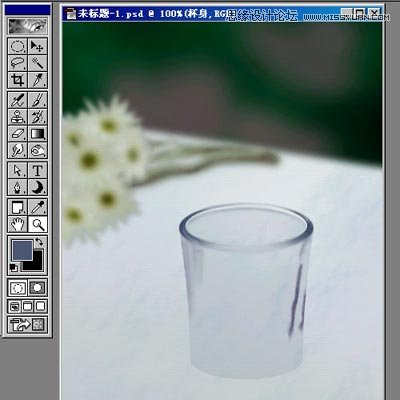 Photoshop绘制温馨的玻璃杯和烛光特效,PS教程,思缘教程网