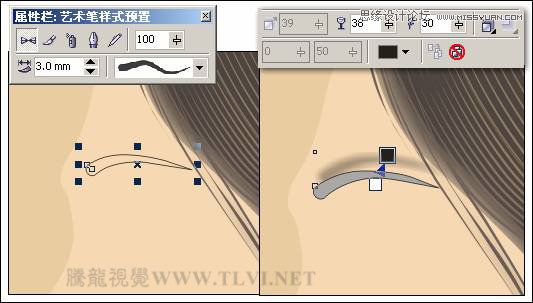 CorelDRAW绘制人物工笔画美女人物教程,全福编程网