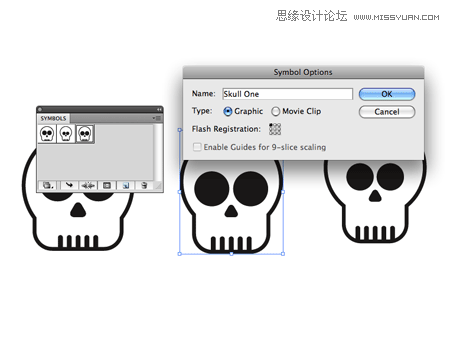 Illustrator给滑板添加骷髅图案效果,PS教程,思缘教程网