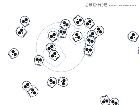 Illustrator给滑板添加骷髅图案效果,PS教程,思缘教程网