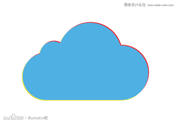 Illustrator绘制立体效果的白云云彩,PS教程,思缘教程网