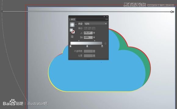 Illustrator绘制立体效果的白云云彩,PS教程,思缘教程网