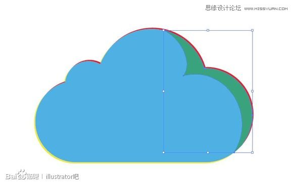 Illustrator绘制立体效果的白云云彩,PS教程,思缘教程网