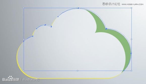 Illustrator绘制立体效果的白云云彩,PS教程,思缘教程网