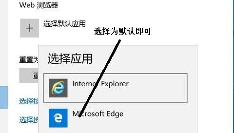 如何将Microsoft Edge设置成默认浏览器