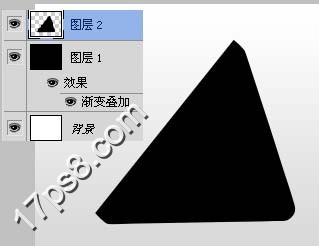 Photoshop打造高光立体三角形图标,全福编程网