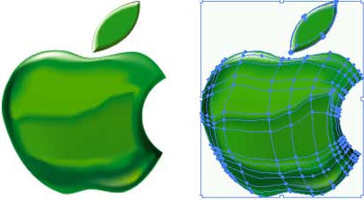 Illustrator 8.0基础入门教程（一）之网格渐变苹果图标制作