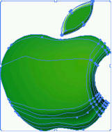Illustrator 8.0基础入门教程（一）之网格渐变苹果图标制作