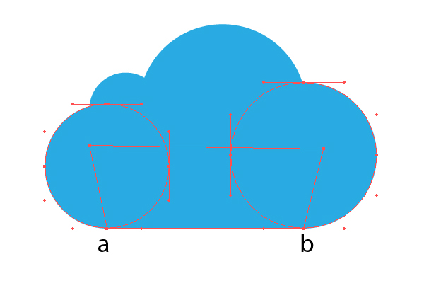 AI绘制玻璃质感云图标  AI实例教程 glass cloud 04