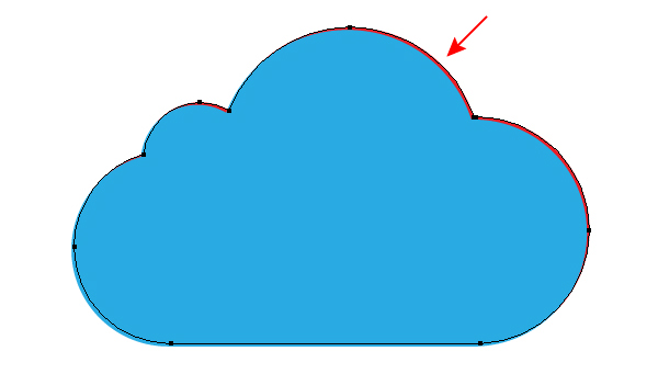 AI绘制玻璃质感云图标  AI实例教程 glass cloud 06