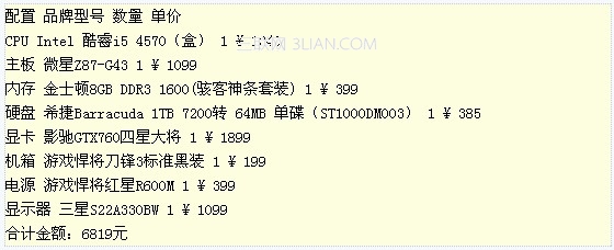 玩大型3D游戏什么样的电脑配置好? 全福编程网